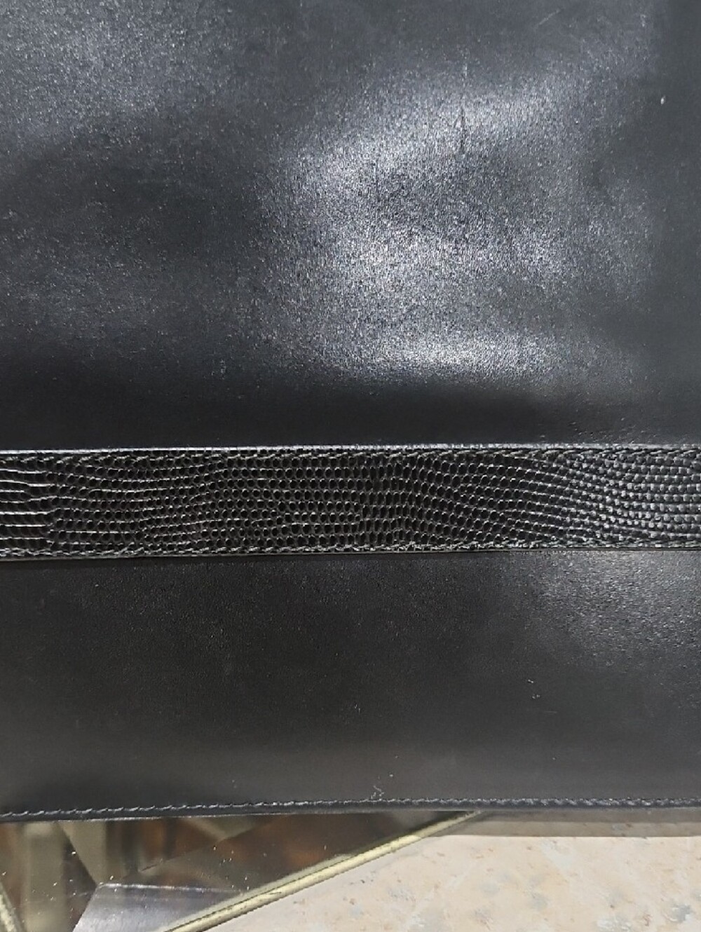 Vintage Salvatore Ferragamo Leather Black Shoulder Bag w/Gold Hardware & COA - Picture 9 of 16
